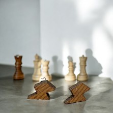 Kolczyki błyskawica piorun drewniane