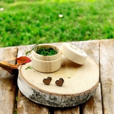 Kolczyki drewniane Serce