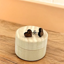 Kolczyki drewniane Serce 2