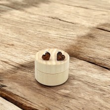 Kolczyki drewniane Serce 2