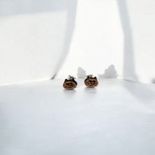 Kolczyki drewniane Kot Kotek