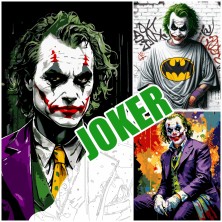 Malowanie po numerach - Joker