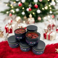 Świeca sojowa w metalowym pojemniczku