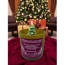Świeca personalizowana w szkle świąteczna 270ml