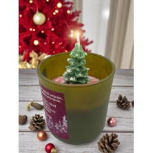 Świeca personalizowana w szkle świąteczna 270ml