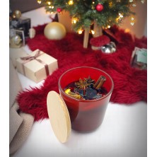 Świeca personalizowana w szkle świąteczna 270ml