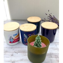 Świeca personalizowana w szkle świąteczna 270ml