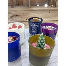 Świeca personalizowana w szkle świąteczna 270ml