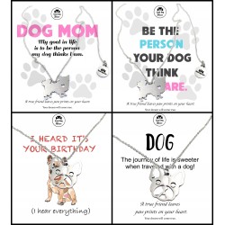 Naszyjnik Buldog Francuski srebrny 2