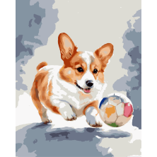 Malowanie po numerach Corgi 2