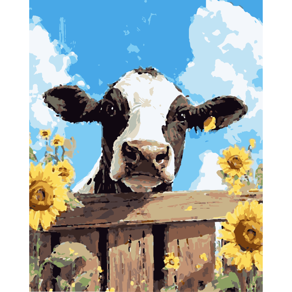 Malowanie po numerach Krowa