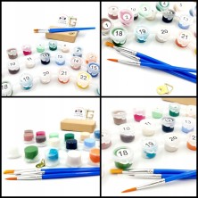 Malowanie po numerach - Golden w samochodzie