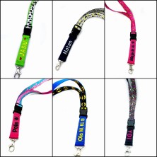 Smycz na szyję do telefonu z haftem