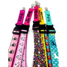 Smycz na szyję do telefonu z haftem