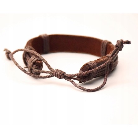 Bransoletka skórzana BATMAN Marvel unisex złota