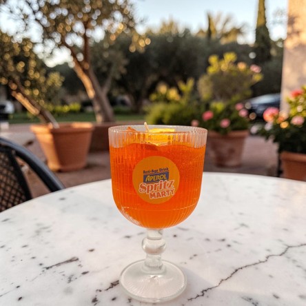 Świeca Spritz pomarańczowy personalizowana w szkle