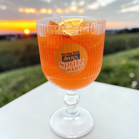 Świeca Spritz pomarańczowy personalizowana w szkle