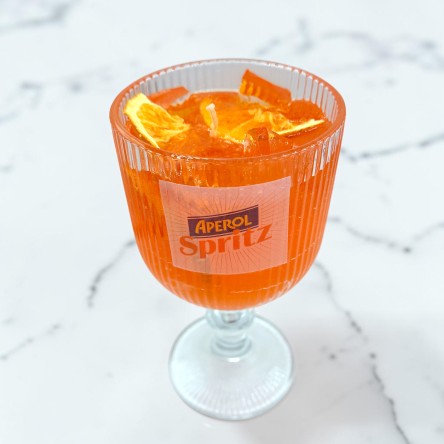 Świeca Spritz pomarańczowy personalizowana w szkle