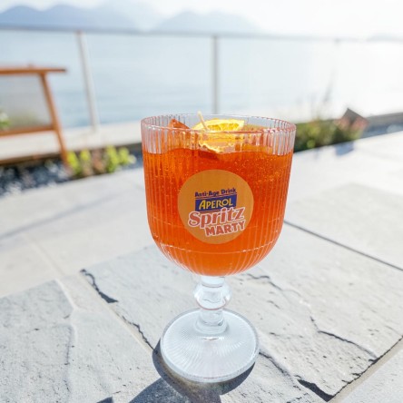 Świeca Spritz pomarańczowy personalizowana w szkle