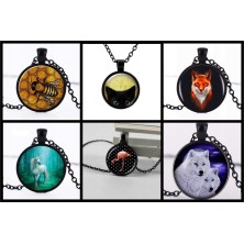 Naszyjnik 25mm personalizowany czarny