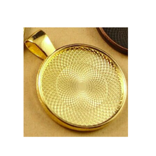 Naszyjnik 25mm personalizowany złoty