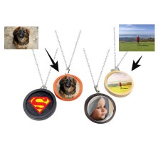 Naszyjnik drewniany 25mm...