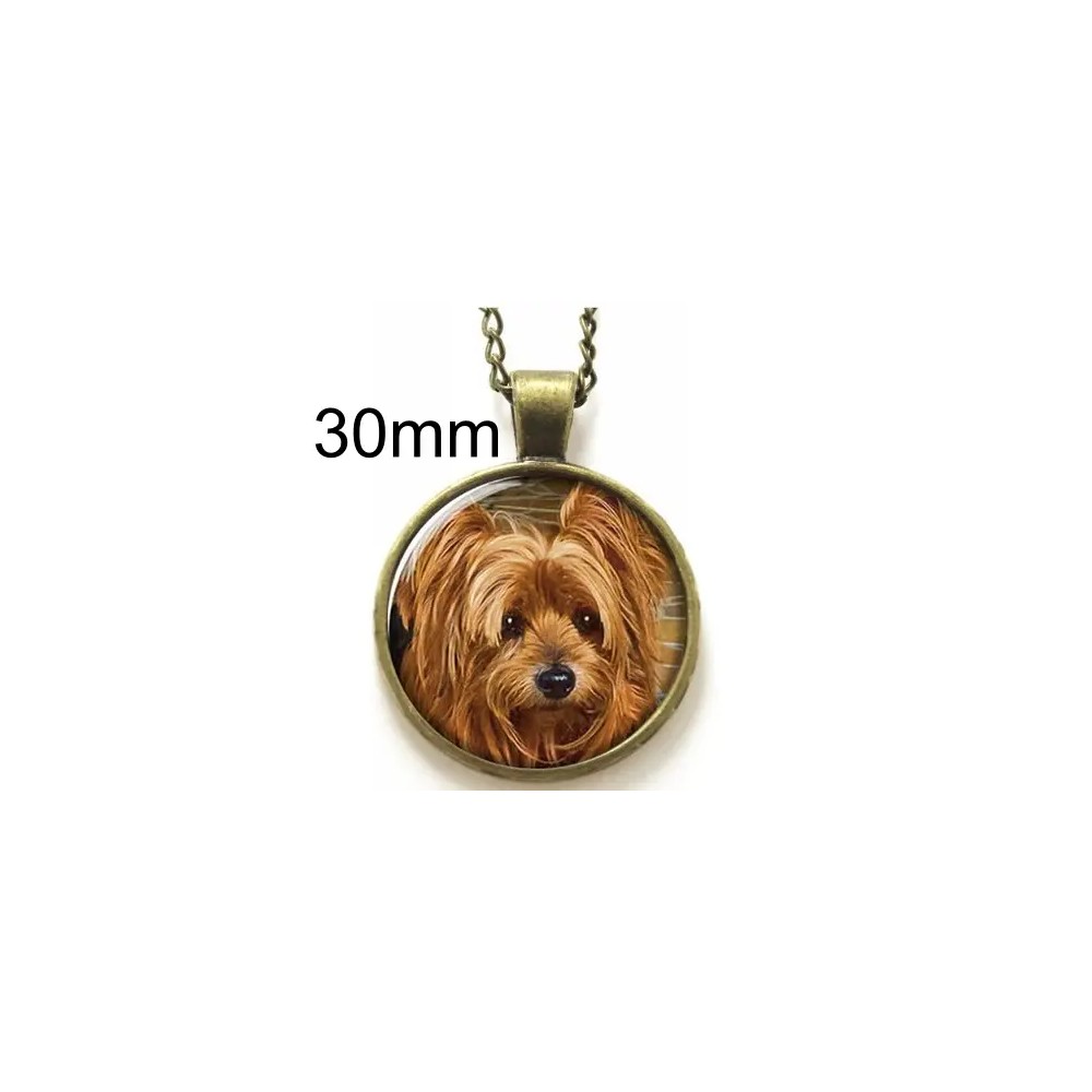 Naszyjnik 30mm personalizowany złoto antyczne