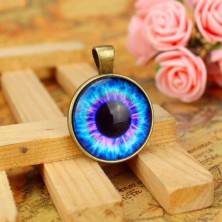 Naszyjnik 25mm personalizowany złoto antyczne