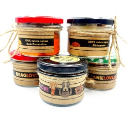 Świeca RASY PSÓW w słoiku