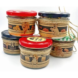 Świeca RASY PSÓW w słoiku