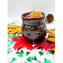 Świeca w kamionce Grzane Wino