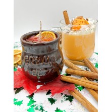 Świeca w kamionce Grzane Wino