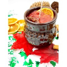 Świeca w kamionce Grzane Wino