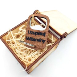 Brelok otwieracz drewniany...