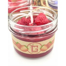 Świeca TRUSKAWKOWA w słoiku
