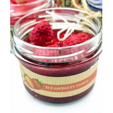 Świeca TRUSKAWKOWA w słoiku