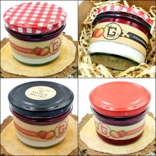 Świeca TRUSKAWKOWA w słoiku