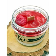 Świeca TRUSKAWKOWA w słoiku