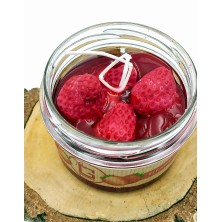 Świeca TRUSKAWKOWA w słoiku