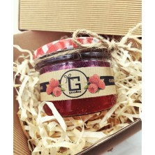 Świeca MALINOWA w słoiku