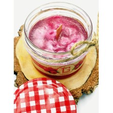 Świeca MALINOWA w słoiku