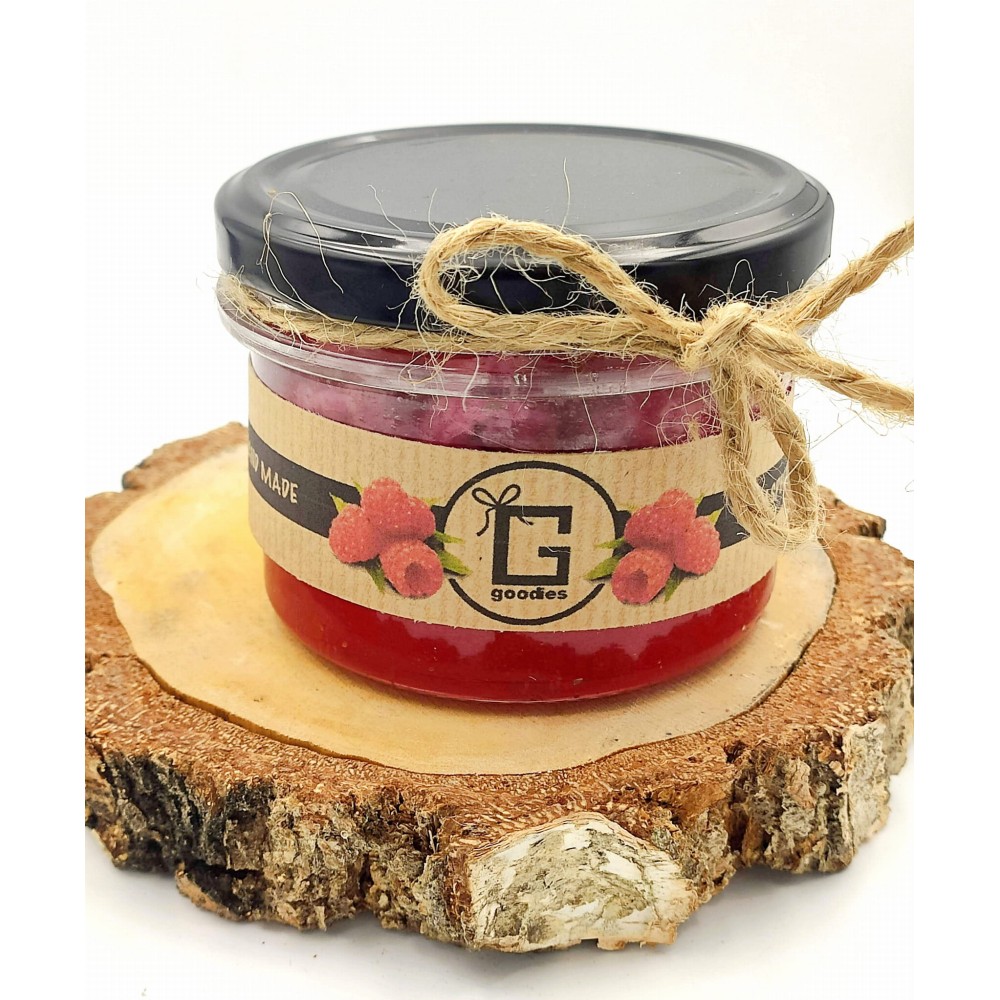 Świeca MALINOWA w słoiku