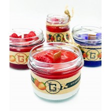 Świeca MALINOWA w słoiku