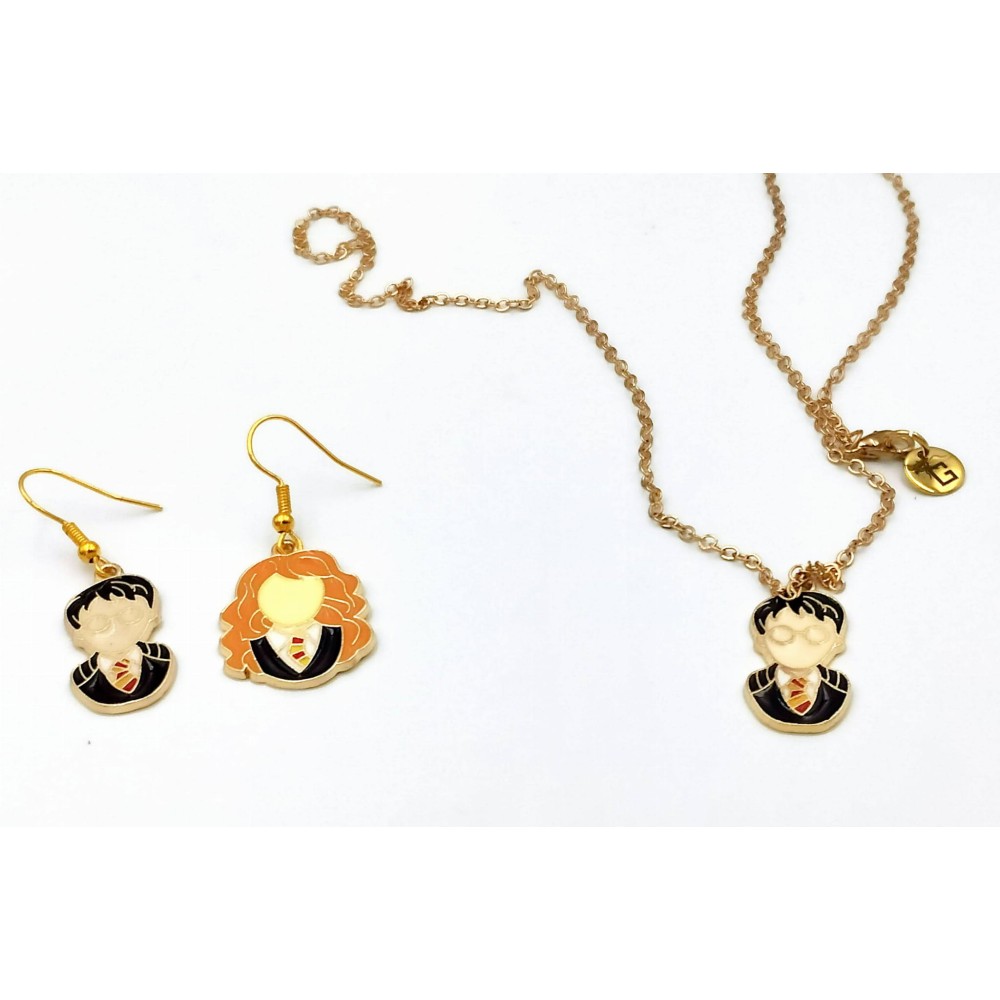 Komplet naszyjnik i kolczyki Harry Potter/Hermiona