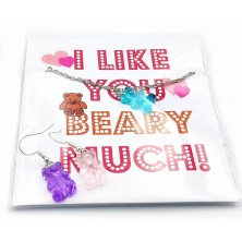 Kolczyki Haribo miś kolory