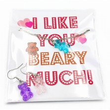 Kolczyki Haribo miś kolory