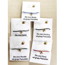 Bransoletka z karnecikiem prezentowym USTA