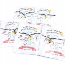 Bransoletka z karnecikiem prezentowym Pszczółka