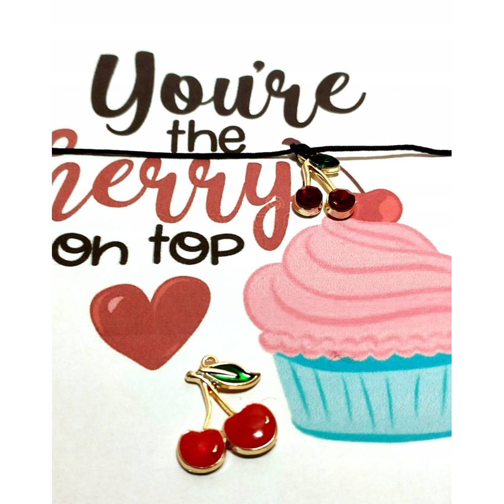 Bransoletka Cherry Wisienka z karnecikiem