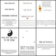 Bransoletka 2szt dla par serce srebrne kartonik